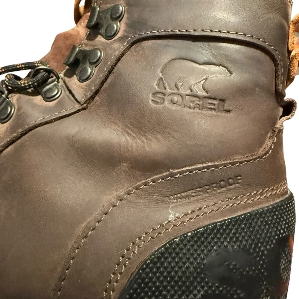 Sorel Ankeny Mid Rise Hiking Boot Size 8 Men Leather Waterproof Outdoor Gorpcore